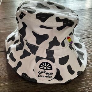 Pride Teletubbies Reversible Cow Print Bucket Hat Rainbow